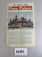Corn Palace Brochure Vintage Travel Roadside Attraction Mitchell SD 22H17 picture