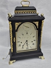 Tho Cape  London Verge Triple Fusee 8 Bells Bracket Clock Restored picture