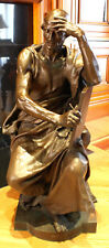 MAGNIFICENT 19C FRENCH BARBEDIENNE LARGE BRONZE STATUE BY P. DUBOIS picture
