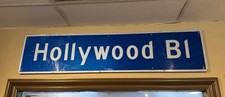 Hollywood Blvd Street Sign Original From Hollywood, Los Angeles. picture