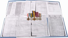 AUSTRALIA 1914-18 & 1939-45 Family groups. medals. picture