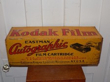 Vintage Eastman Kodak Autographic Film Cartridge Metal Store Display picture