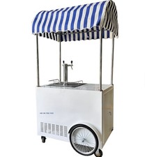 Refrigerated Cold Drink Beer Soda Pop Coffee Tea Double Tap Push Cart picture