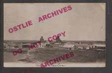 Loomis SOUTH DAKOTA RPPC 1908 MAIN STREET Birdseye GHOST TOWN nr Mitchell POP 33 picture