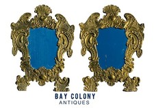 IMPORTANT PAIR OF ANTIQUE DUTCH EMBOSSED BRASS REPOUSSE WALL MIRRORS DATED 1747 picture