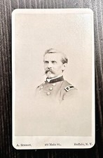 SIGNED & Unpublished? CDV Civil War Union General William P Carlin 1860s Soldier picture