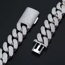 20mm 5 Row Moissanite Cuban Chain picture