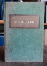 ROYCROFT BANK BOOK Elbert Hubbard, Banker leather register ledger East Aurora NY picture