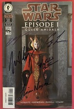 Star Wars: Queen Amidala - Comic Book Signed By Lucas, Neeson, Portman, McGregor picture