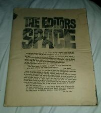 Spacemen #3 April 1962 scarce warren horror scifi magazine silver age coverless picture