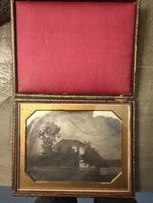 1840s Half Plate Daguerreotype Outdoor Photo Building House Possibly CALI picture