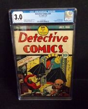 DETECTIVE COMICS BATMAN #29 DC COMICS GOLDEN AGE 1ST DR DEATH CGC GRADED 3.0 picture