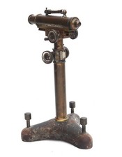 CIRCA 1900 ANTIQUE STANLEY LONDON MARINE NAUTICAL VERTICLE READING MICROSCOPE picture