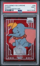 2023 Topps Chrome Disney 100 Dumbo Red Kaleidoscope Refractor #/5 PSA 9 picture