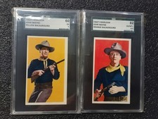 ⭐ 1960 Marusan Menko John Wayne Western Film Card Set SGC Cheyenne Back picture