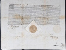 EMPEROR MATTHIAS (HOLY ROMAN) - DOCUMENT SIGNED 08/28/1618 picture