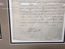 marie antoinette letter and siginture  picture