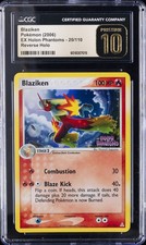 2006 EX HOLON PHANTOMS BLAZIKEN #20/110 REVERSE HOLO STAMPED CGC 10 PRISTINE picture