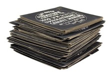 Collection of 108 Silent Film-Era Hand-Drawn Advertisement Text Cards ca 1920s picture