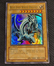 Yugioh Blue-Eyes White Dragon LOB-001 1st Edition Ultra Rare PACK FRESH NM/M picture