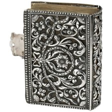 Early 19th Century German Silver Book Binding, Judaica picture