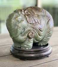 Natural HeTian Jade Hand-Carved Elephant - Designed By Curving Master picture