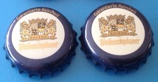 2 x bottle caps brewery Weihenstephan Bavaria Weihenstephaner bottle caps picture