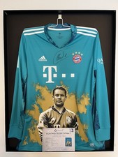 Bayern Munich Jersey Portrait Manuel Neuer Hand-Painted And Signed FCB XL picture