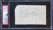 Walt Disney Authentic Signed 2.75x4.25 Cut Signature Sears LOA & PSA/DNA Slabbed picture