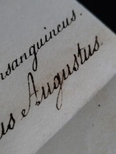 Saxony King Frederick Augustus I Signed Royal Letter to King Ferdinand I Sicily picture