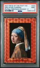 2021 PIECES OF THE PAST HISTORICAL ED #223 GIRL WITH A PEARL EARRING 1/1 PSA 9 picture
