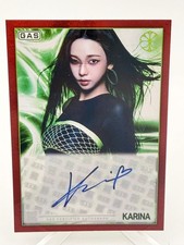 2026 Gas x Complex Aespa Lemonade Karina Autograph Red Foil 3/5 #A-2 picture