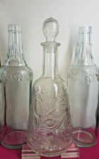 Antique L.ROSE & Co LIME JUICE Cordial Hotel Decanter Bar old Bottle c1920's picture