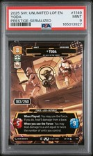 2025 PRESTIGE-SERIALIZED #1149 YODA, MY ALLY IS THE FORCE 183/250 PSA 9 picture