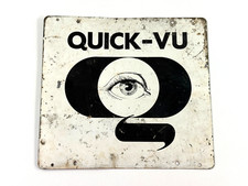 RARE vtg 70s Quick-Vu Eye Eyeball medical doctor optometrist Advertising Sign picture