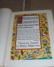 Shaw Medieval Illuminated Manuscripts Color Gold Lithographs Ornaments Bible AO  picture