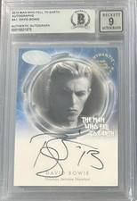 DAVID BOWIE - Man Who Fell To Earth /50 - Hand-Signed Autograph Card BGS 9 picture