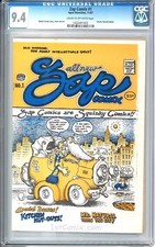 ZAP Comix #1, CGC 9.4, 1ST PRINT, R Crumb, Charles Plymell, Underground Comic picture