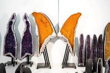 Extraordinary Giant 7.6 Ft Golden Citrine Geode Wings – Museum-Grade Pair picture