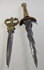 Antique Occult Esoteric Dagger Athame & Boline (Scissors) Melusine Hermes picture
