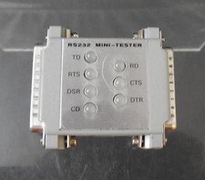 Vintage RS232 Mini-Tester Serial Computer Test Equipment 2 1/2