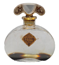 C1910 RARE VINTAGE LE ROMAN DUNE ROSE SALENCY PERFUME BOTTLE ANTIQUE  J VIARD picture