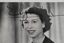 1953 Queen Elizabeth II Signed Photo Post Card Royal Photographer Baron Royalty picture
