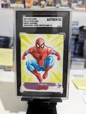 2022 FLEER ULTRA AVENGERS SPIDER-MAN SKETCH CARD BY JASON SOBOL 1/1 picture