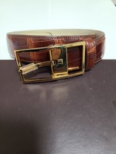 Dunhill Crocodile Alligator Belt Men Rare Model Limited Edition VHTF Accessory P picture