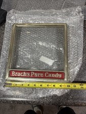 Vintage Rare Brach's Pure Candy Store Display Advertising Hinged Lid w/Glass picture