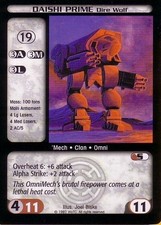 Daishi Prime (Dire Wolf) - Counterstrike - Battletech CCG picture