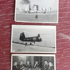 Vintage WW2 Military Aircraft & Sailors Real Photographs 1940s picture