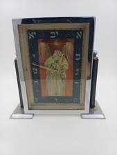 Very Rare Clock Painted by Mark Wayner London Judaica Clock Circa 1930s picture