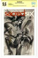 Sacred Six #9I Parrillo B&W 1:30 CBCS 9.6 Witnessed Sig Parrillo/Priest 2021 picture